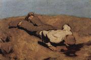 Albin Egger Lienz Die Quelle painting